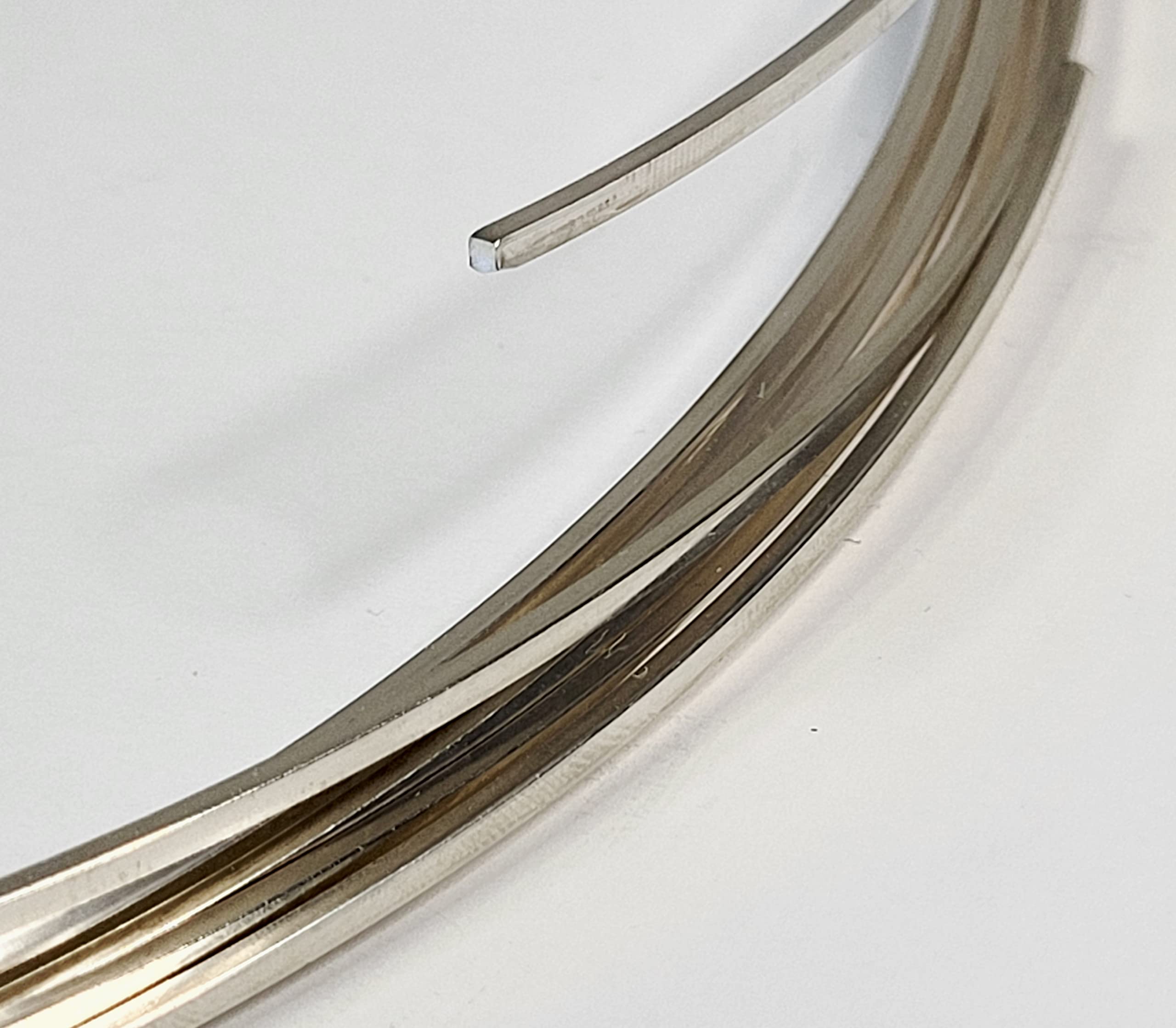 14 Gauge Square Dead Soft 925 Sterling Silver Wire - 4 Feet Jewelry Making Supplies for DIY Rings, Bracelets & Necklaces - Premium Craft Wire for Beading & Wire Wrapping Projects