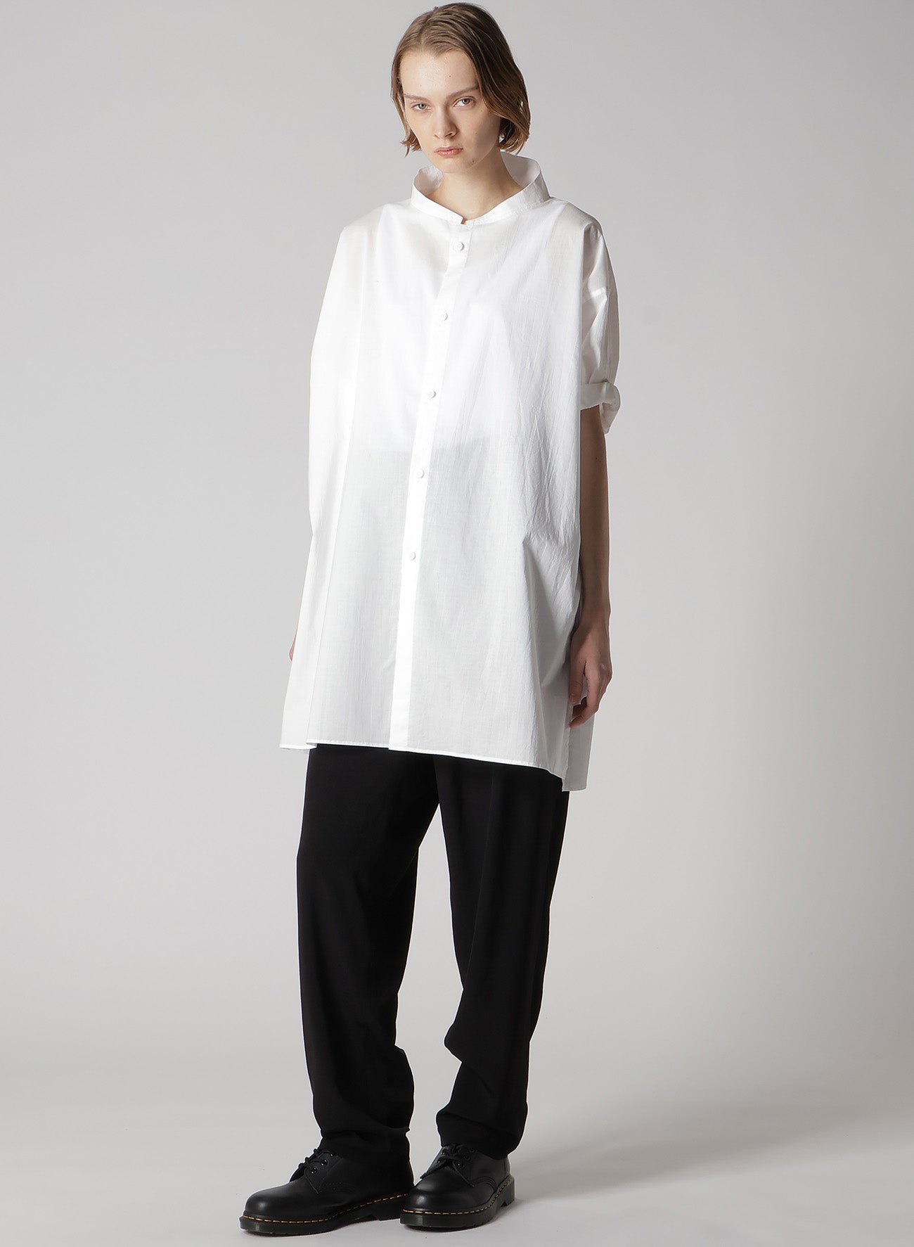 Soft Cotton Lawn Half Sleeve Blouse for Women - Breathable Rolled Up Casual Top for Summer Outfits, Office Wear & Date Nights
