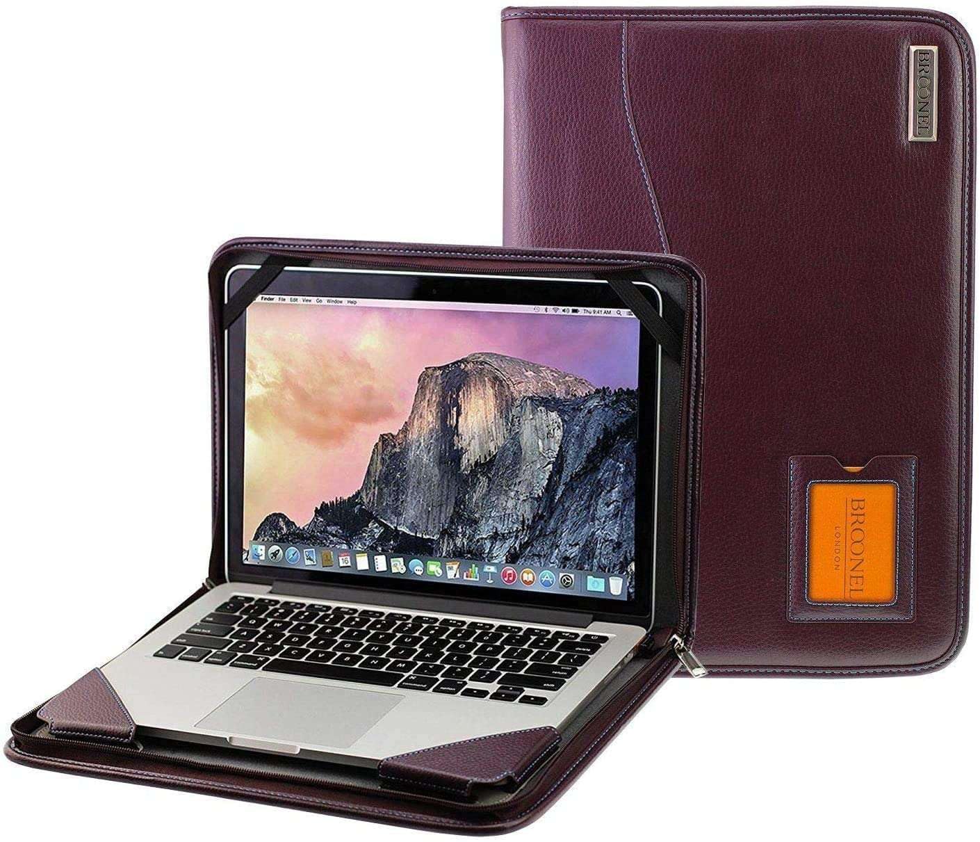 Broonel Contour Series Heavy Duty Leather Protective Case for HP 14