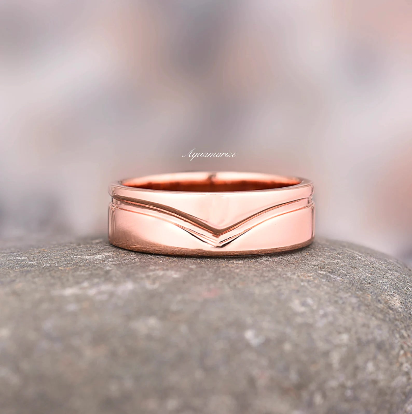 Hexagon Morganite Couples Ring - 14K Gold Plated Wedding Band for Women & Men, Romantic Anniversary Gift for Her/Him, Perfect for Engagements, Weddings & Special Occasions