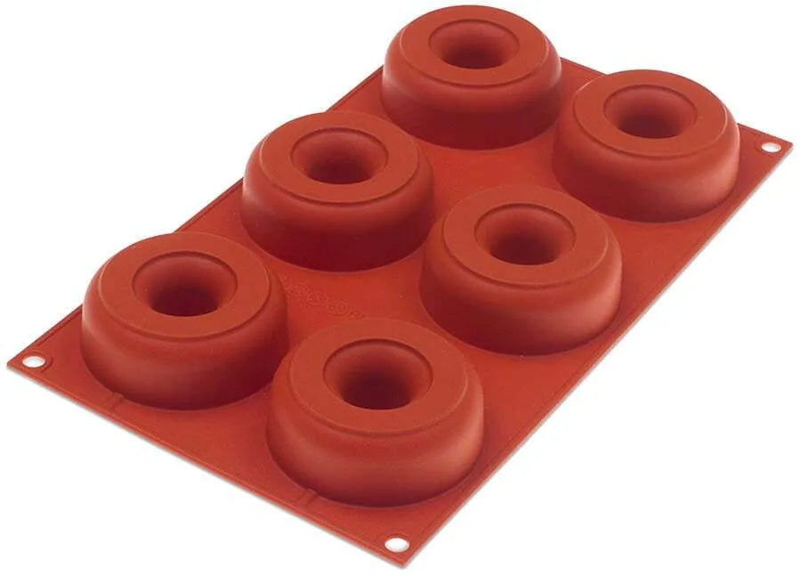 Non-Stick Silicone Donut Baking Pan - 6 Cavity Molds for Perfect Homemade Donuts, Cupcakes & Muffins | Ideal for Baking, Party Treats & Gift Giving