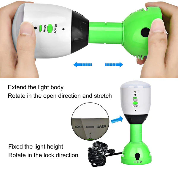 Nature's Generator Power Light - Portable Solar Generator for Camping, Emergencies & Off-Grid Power - Reliable Backup Energy Solution for Home & Outdoor Use