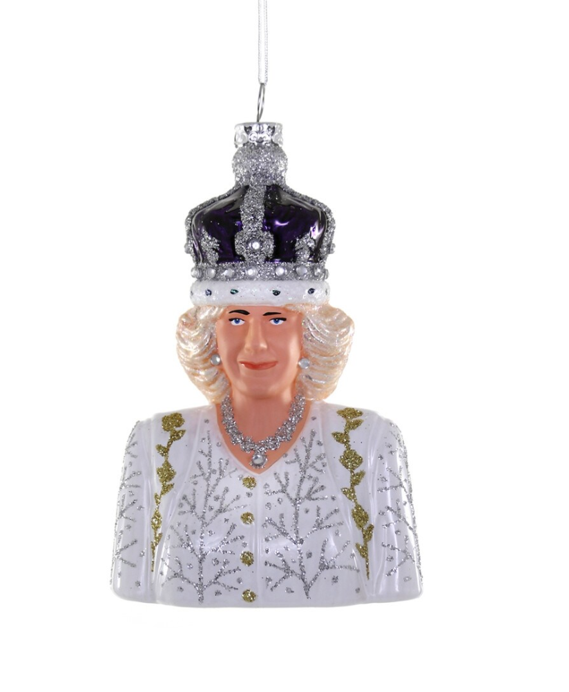 Queen Camilla Christmas Ornament - Elegant Royal Decor for Holiday Tree, Home, and Gift Giving