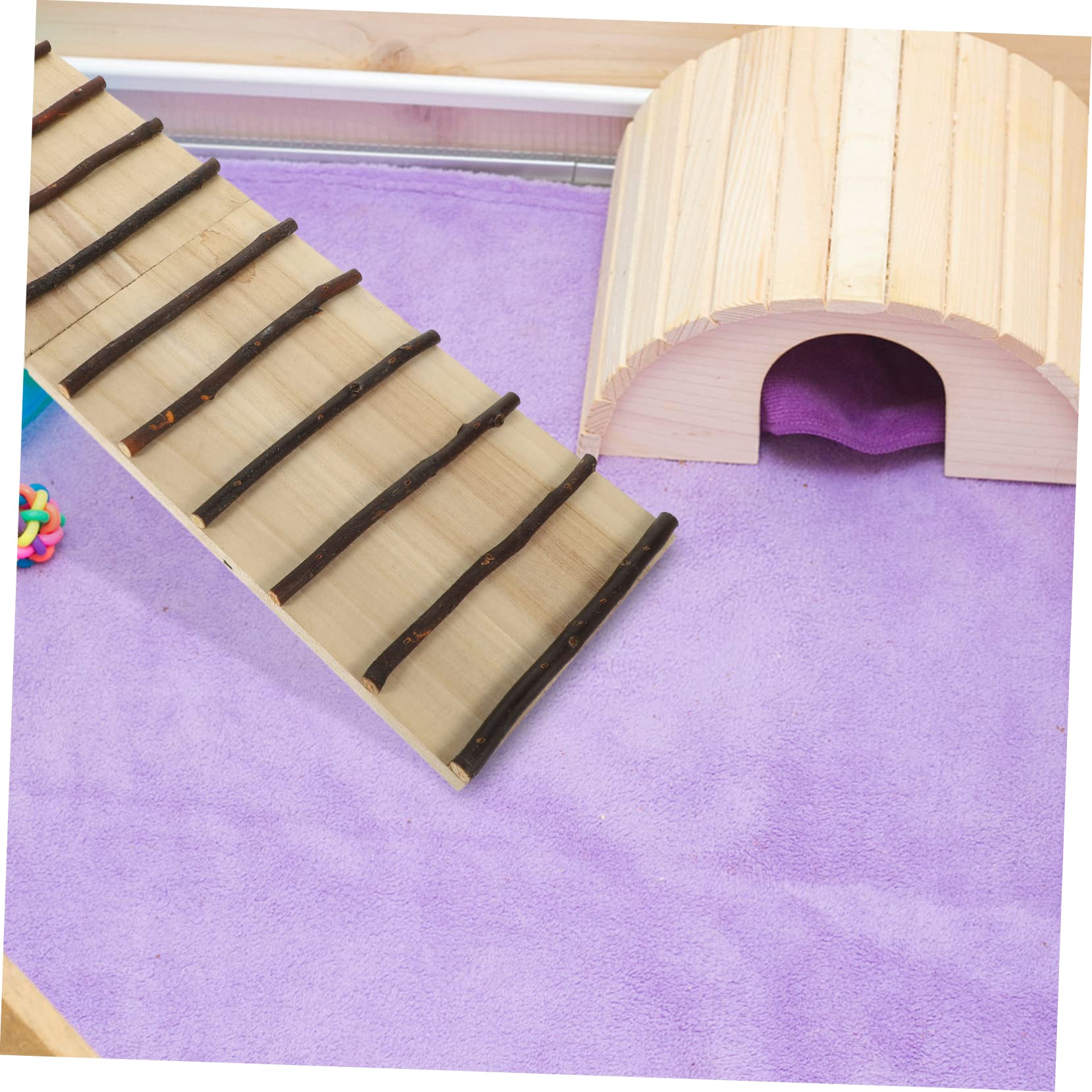 Decorative Hamster Ladder Toy for Cage - Small Pet Climbing Accessory & Plaything for Hamsters, Gerbils, Chinchillas - Fun Cage Enrichment Toy for Exercise & Playtime Activities