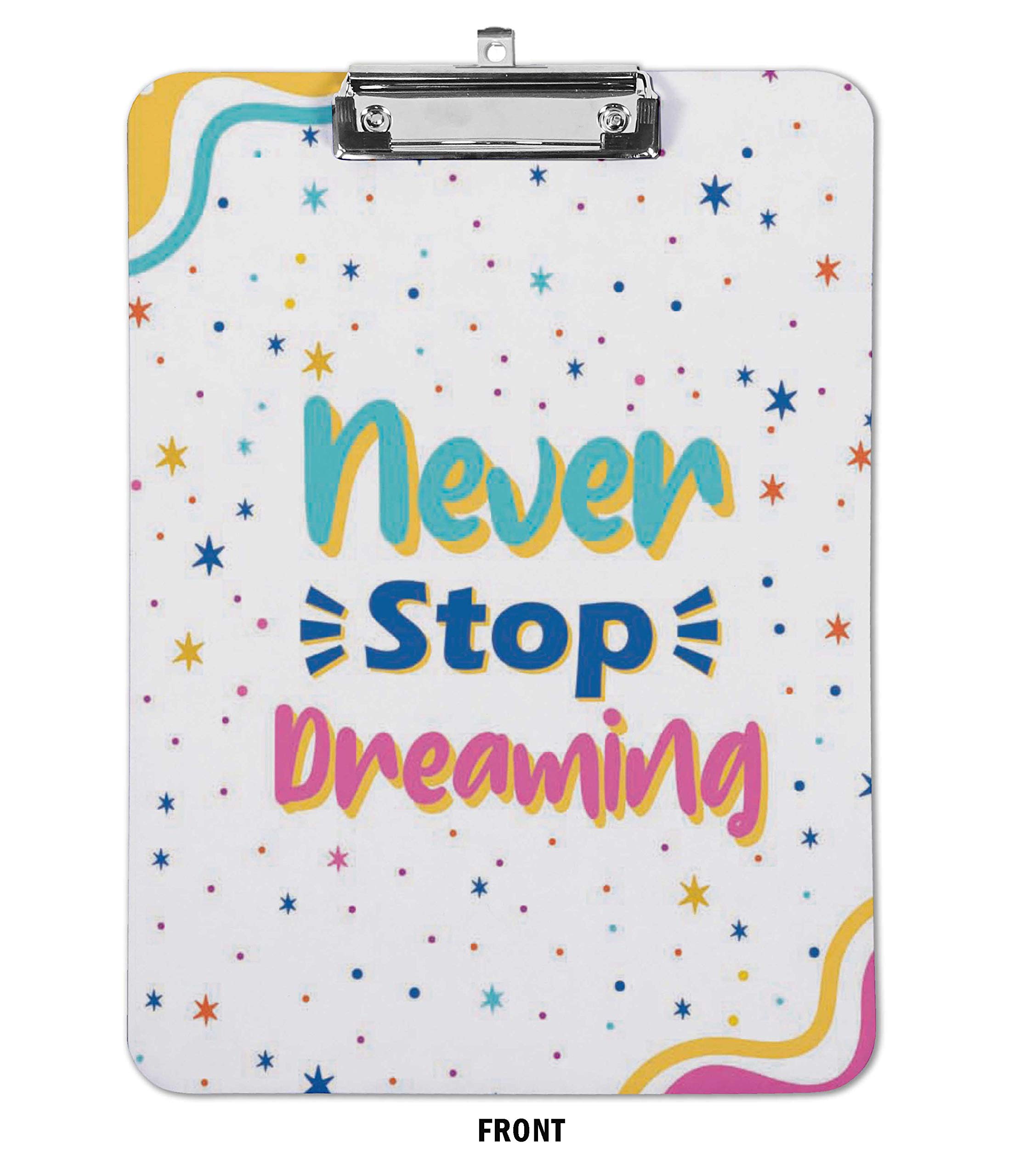 Double Sided Dry Erase Clipboard - Letter Size 9x15 with Marker & Duster for Office & School