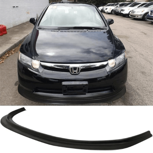 2006-2008 Honda Civic FA5 4-Door Sedan Front Bumper Lip - Ikon Aero DP Style for Enhanced Aerodynamics - Perfect for Car Enthusiasts & Street Racing