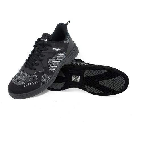KR Strikeforce Admiral Black/Grey Bowling Shoes - Men's & Women's Professional Bowling Footwear for League Play & Tournament Use