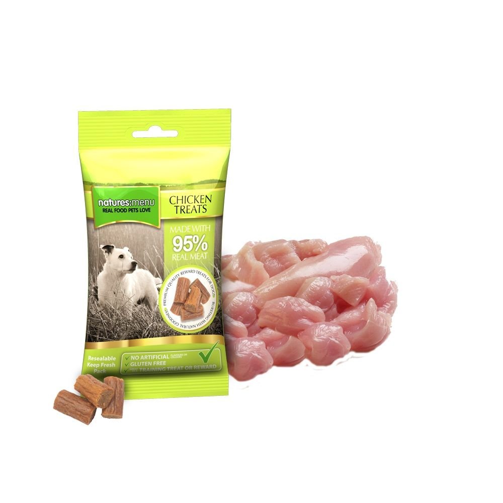 Neeliup Natures Menu Meaty Chicken Flavor Dog Training Treats - 60g Pack of 12 | High-Reward Snacks for Obedience Training & Positive Reinforcement