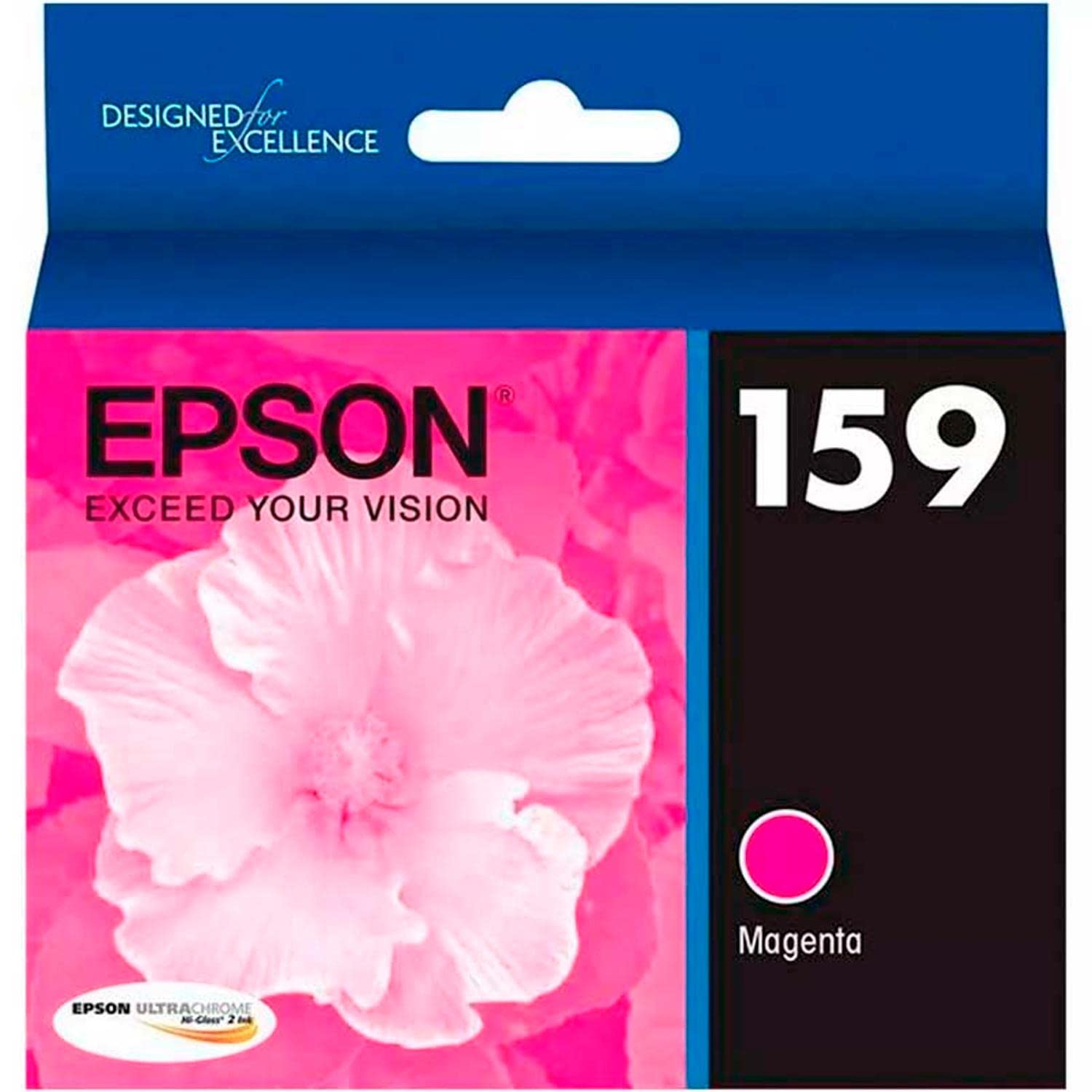Epson UltraChrome Hi-Gloss 159 Magenta Inkjet Cartridge (T159320) - Premium Photo Printing for Professional Photography & Art Projects