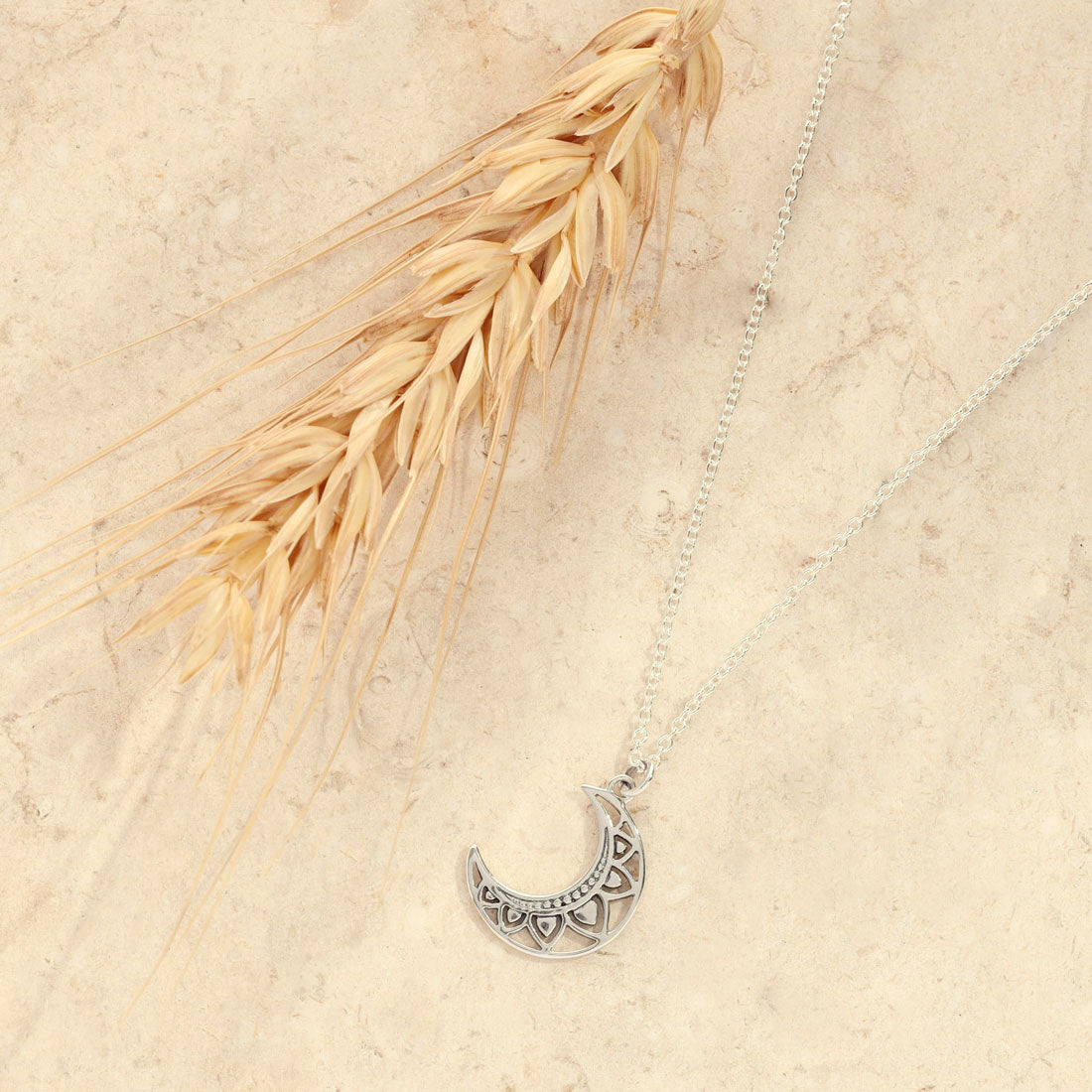 Mandala Moonchild Necklace - Boho Chic Moon Phase Pendant for Women - Spiritual Jewelry Gift for Yoga, Meditation & Festival Fashion