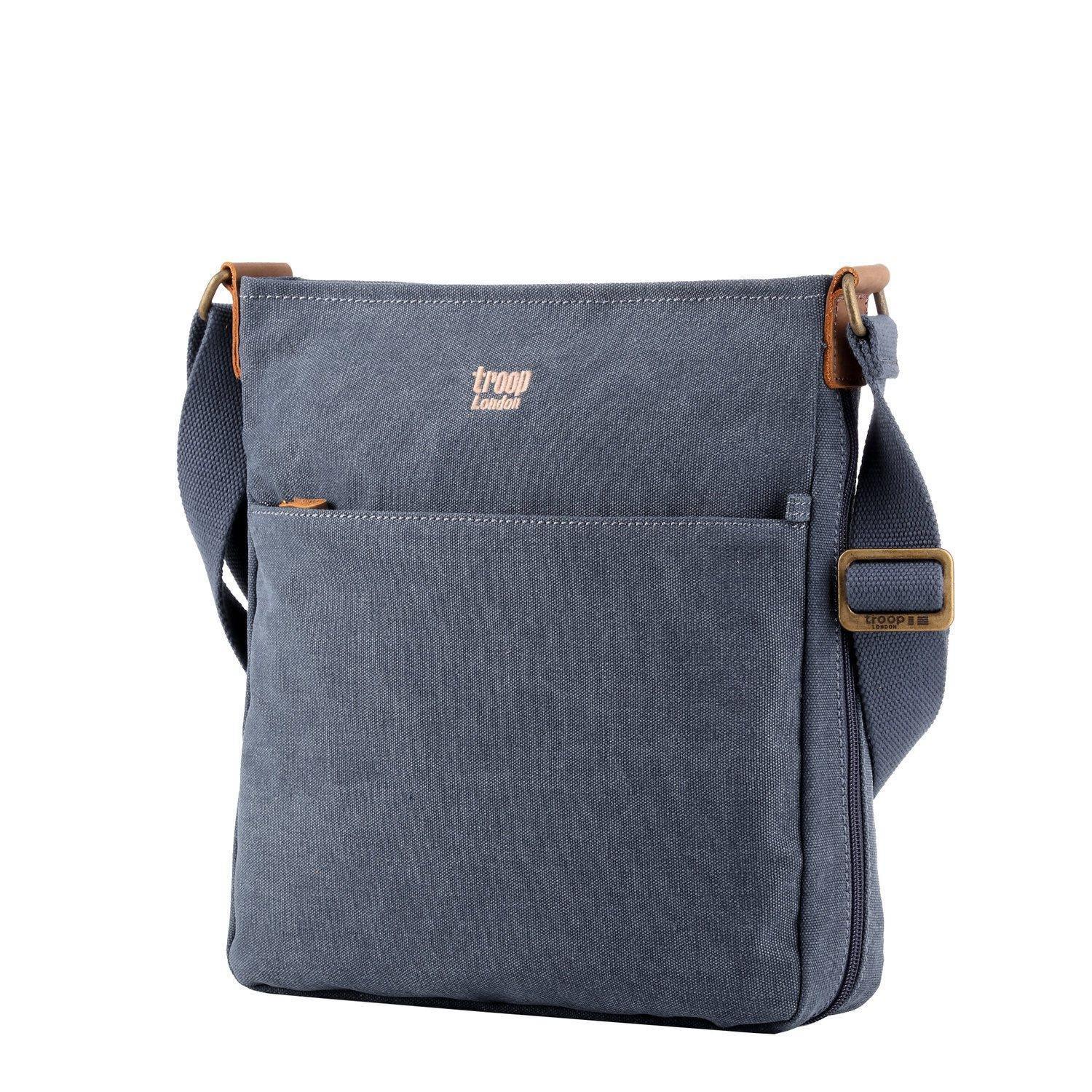 TRP0236 Troop London Classic Canvas Crossbody Bag - Stylish & Durable for Travel, Work & Everyday Use
