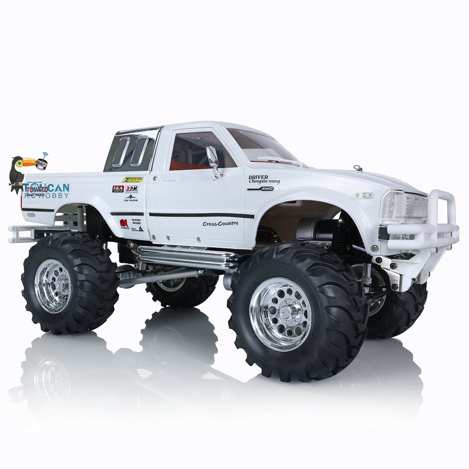 1/10 Scale HG 4WD RC Pickup Truck - 2.4Ghz Remote Control Off-Road Rally Racing Crawler Car - Ready to Run RTR Model for Adults & Kids - Perfect for Backyard Racing, Trail Crawling & Off-Road Adventures