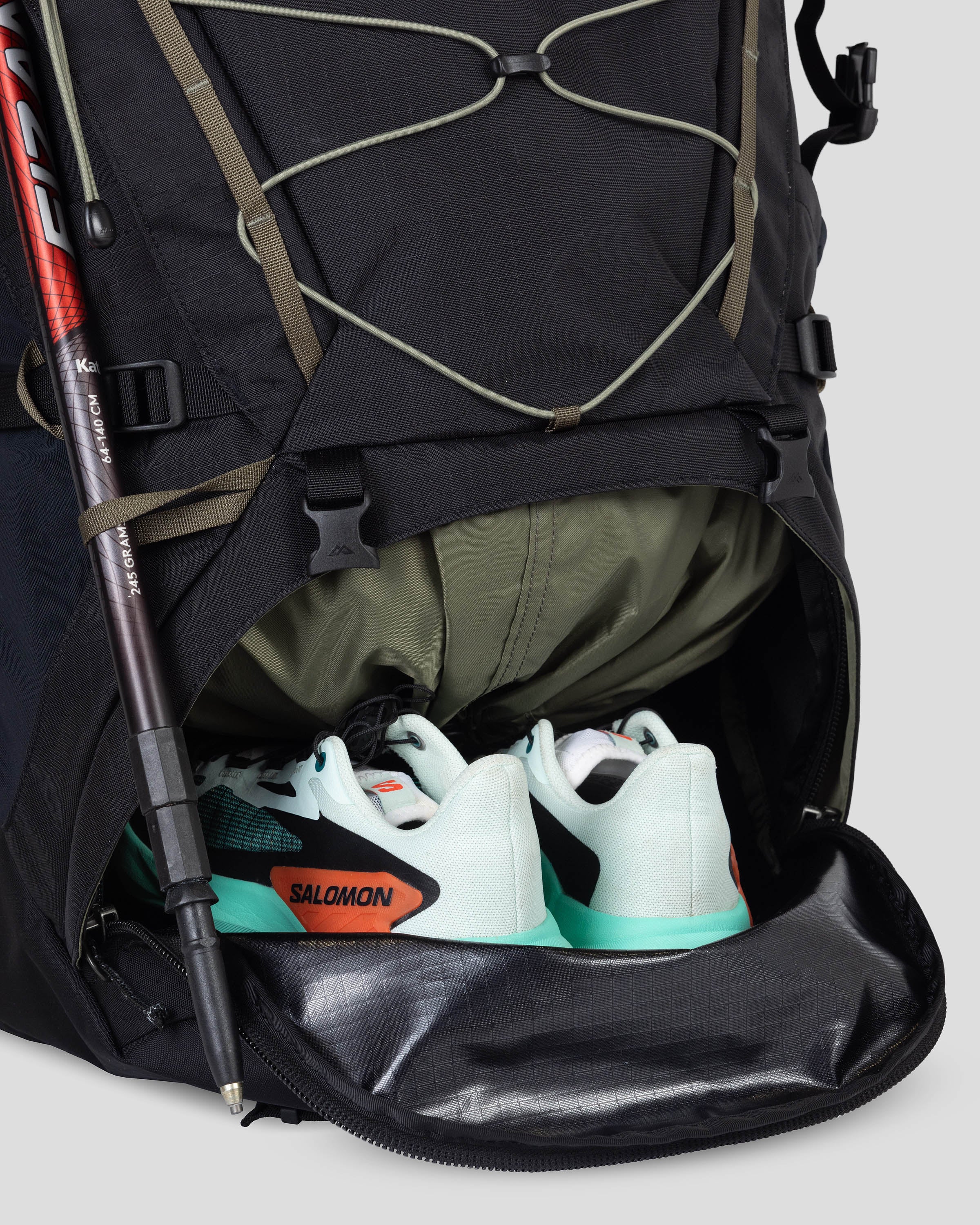 65L Black Stingray Tactical Backpack - Waterproof Hiking & Travel Backpack for Outdoor Adventures, Camping & Military Use