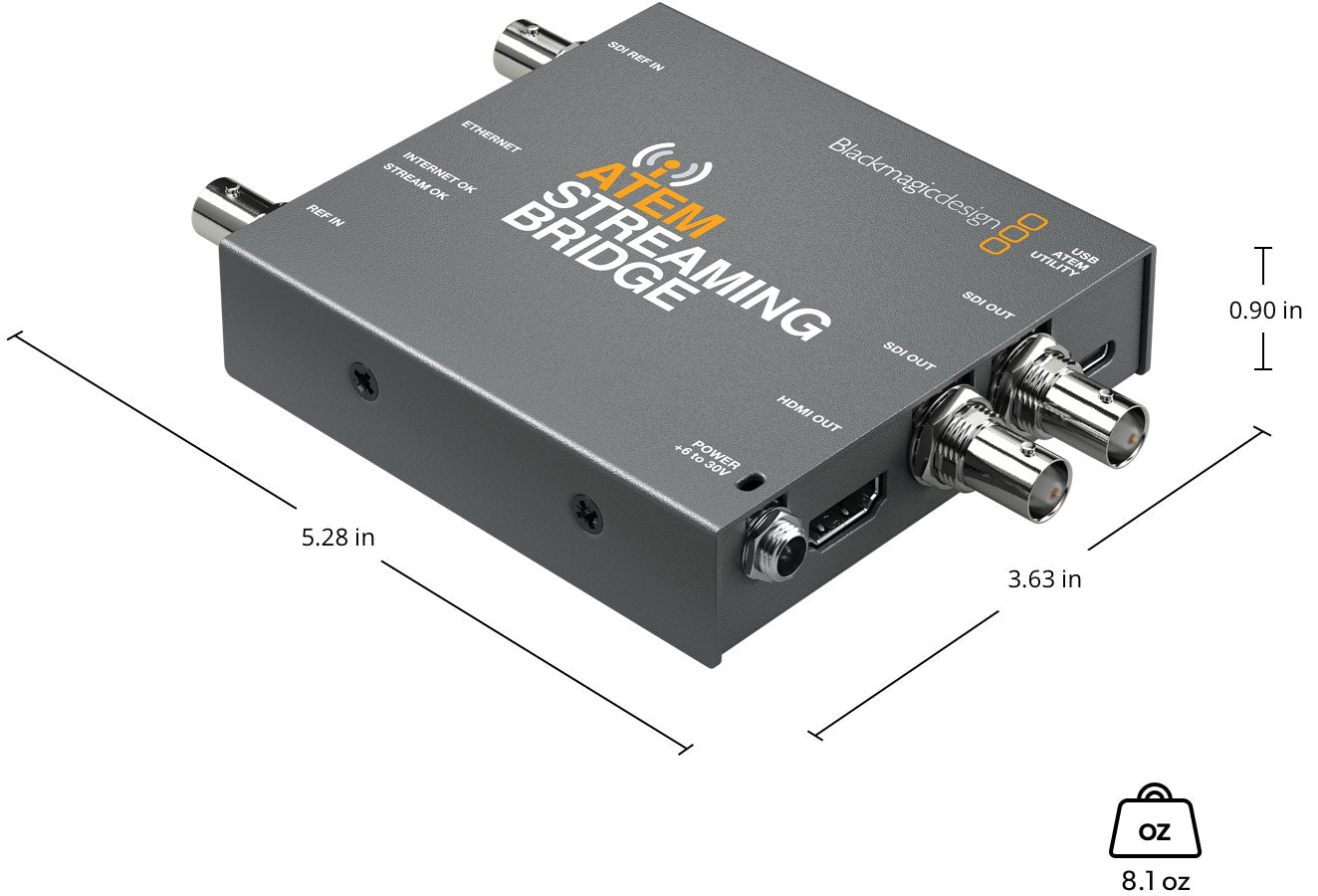 ATEM Streaming Bridge - Professional Live Streaming Device for YouTube, Twitch & Facebook | Perfect for Gamers, Content Creators & Broadcasters | Seamless 4K Video Switching & Streaming
