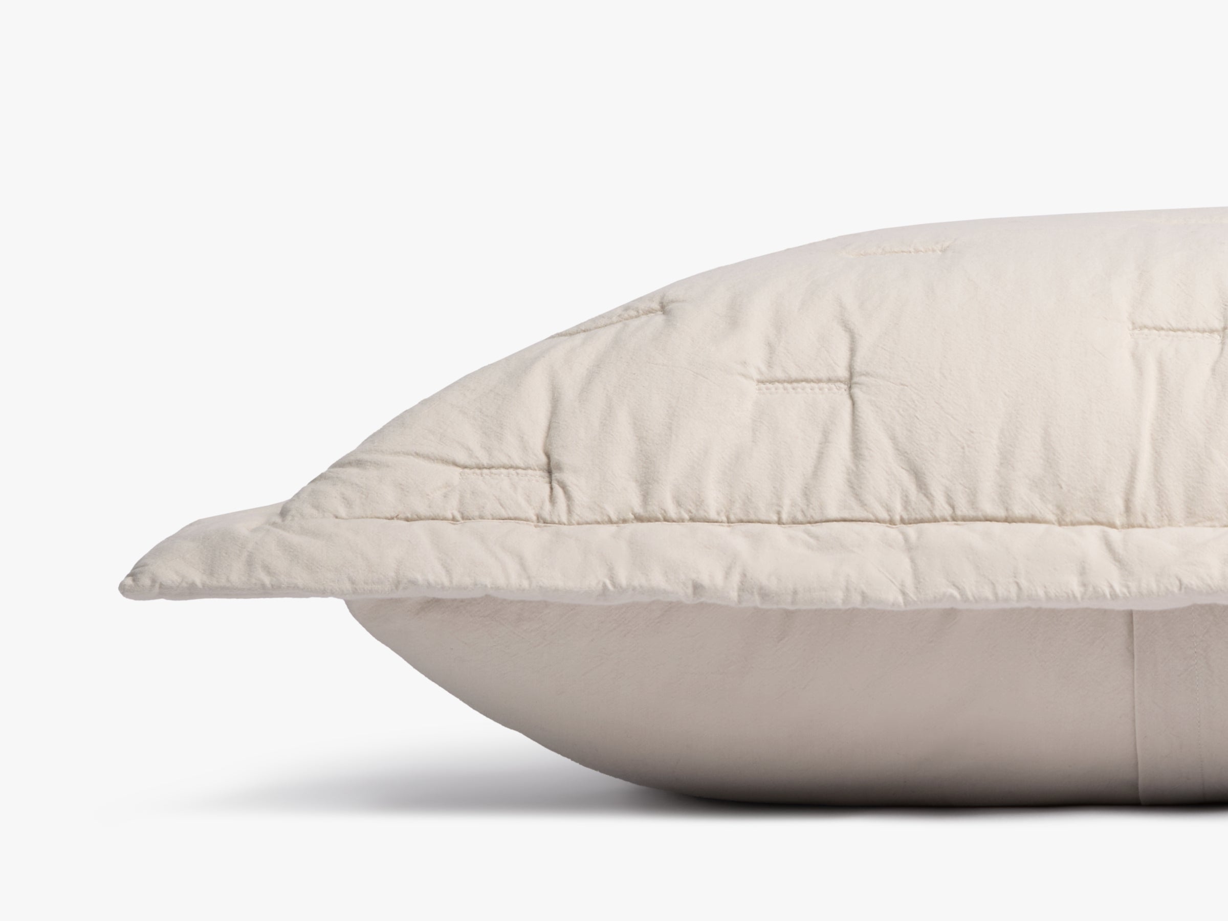 Premium Cotton Euro Sham Pillowcase (Bone White) - Soft & Breathable Bedding for Standard European Pillows - Perfect for Master Bedroom, Guest Room & Luxury Hotels