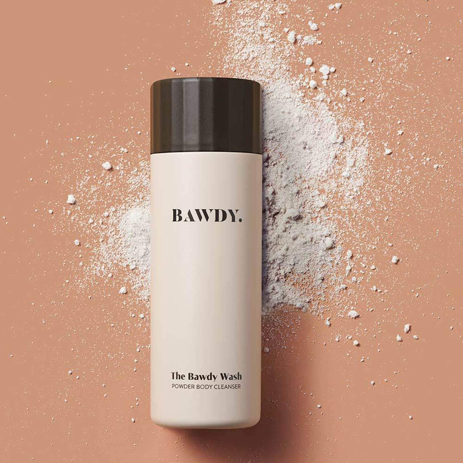 BAWDY The Bawdy Wash - Lightweight Water-Activated Powder-to-Foam Body Wash | Vegan, Non-Toxic & Cruelty-Free | Travel-Friendly 3oz (85g) for Gym, Camping & Sustainable Skincare Routine