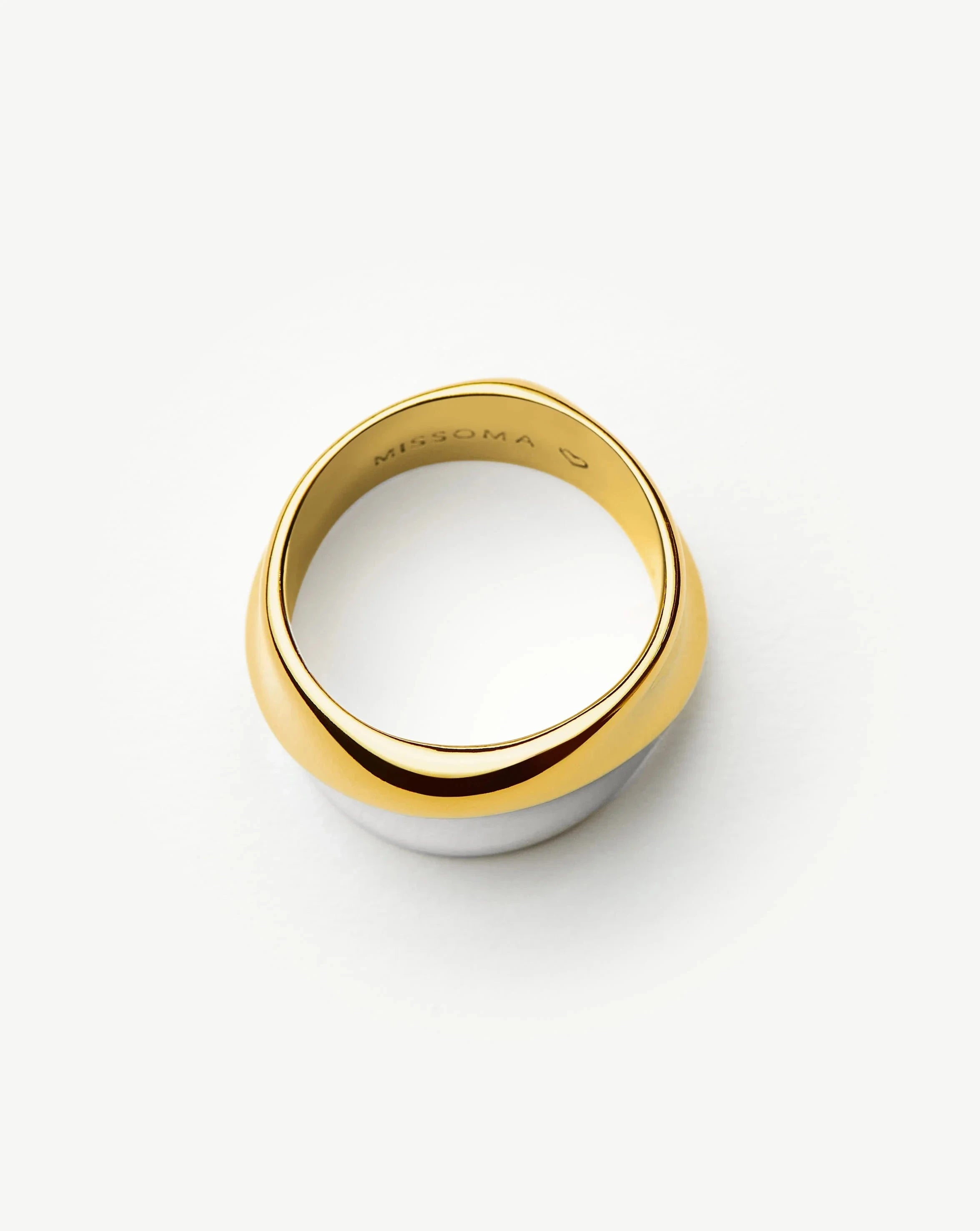 Sculptural Molten Statement Ring | Mixed Metal Jewelry for Women | Unique Handmade Fashion Ring | Perfect for Parties, Weddings & Special Occasions