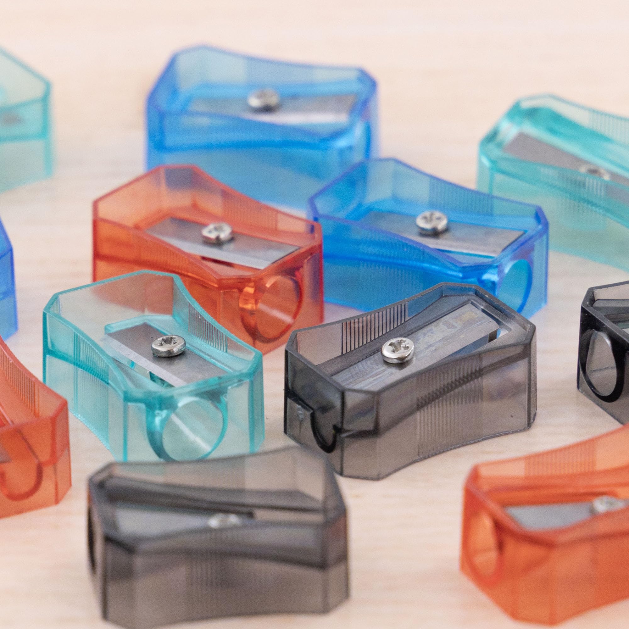 BAZIC Single Hole Pencil Sharpener - Standard Size for Pencils & Crayons, Square Blade Design (288-Pack) - Perfect for School Supplies, Classroom, Office & Art Projects