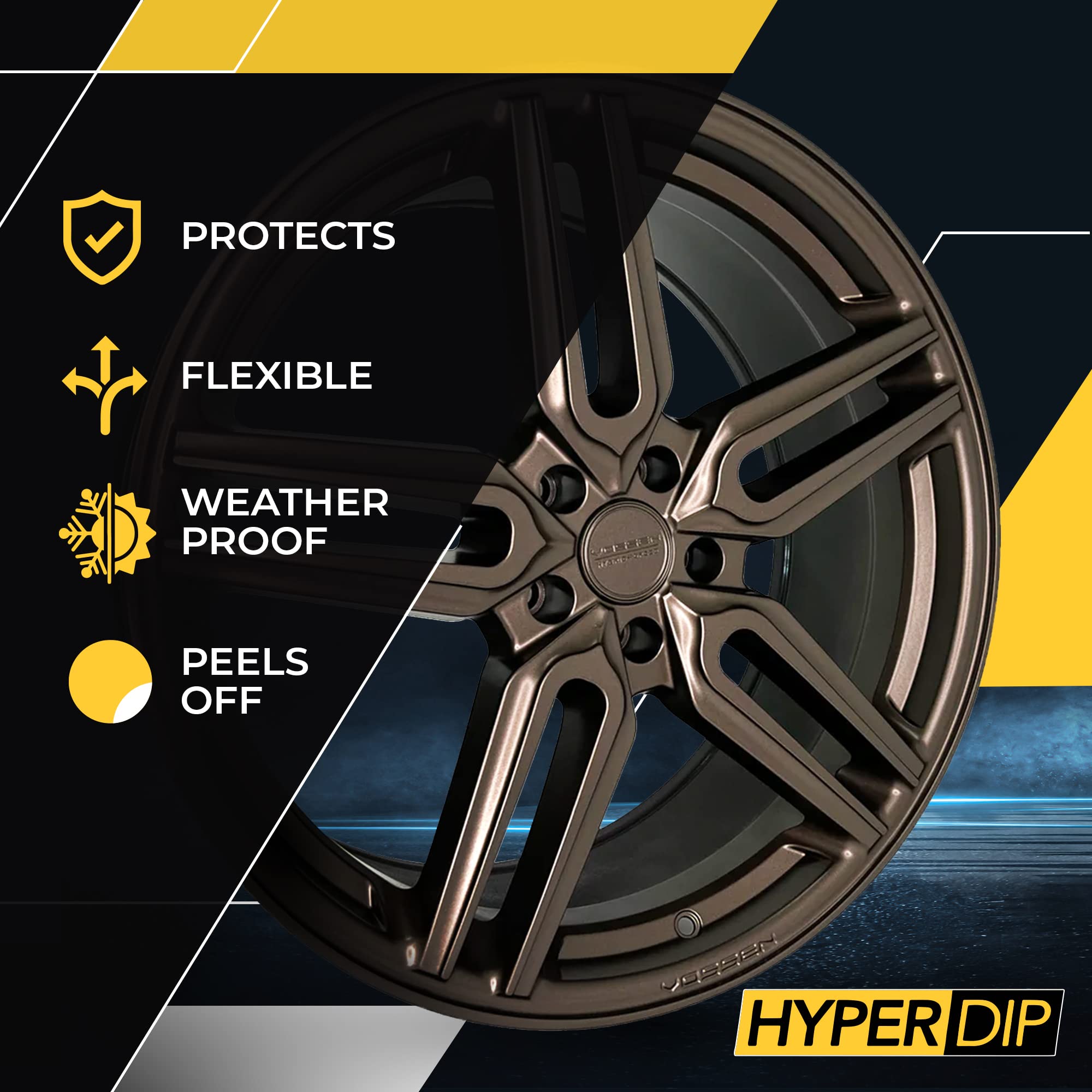 DipYourCar HyperDip Peelable Emblem Car Paint Kit - DIY Automotive Spray Paint Set with Removable Auto Paint Protection for Car Badges (Brass Monkey Color) - Perfect for Customizing Logos, Emblems & Vehicle Detailing