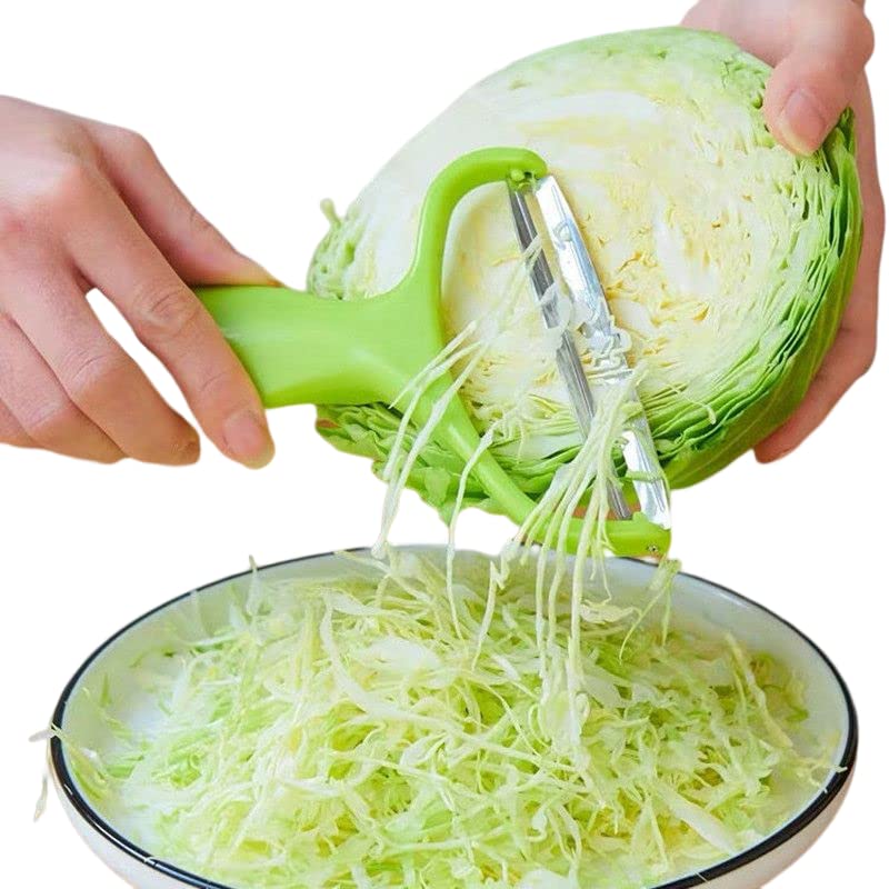 Stainless Steel Vegetable Peeler & Cabbage Shredder - Potato, Fruit, Coleslaw Cutting Tool for Kitchen | Perfect for Salads, Stir-Fries & Meal Prep