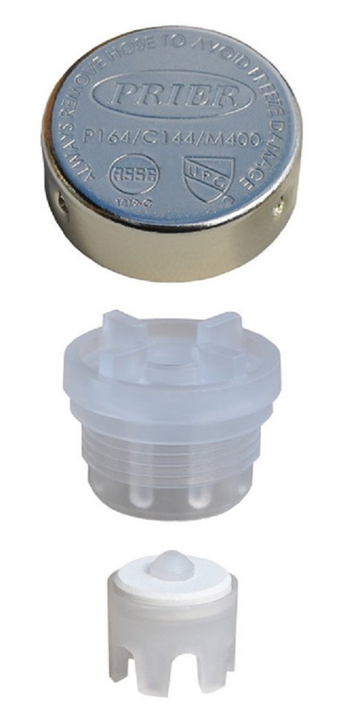 Prier C-144KT-806 Vacuum Breaker Assembly Replacement Part for C-144 & P-164 Faucets - Outdoor Garden Hose Bibb Repair Kit for Leak Prevention