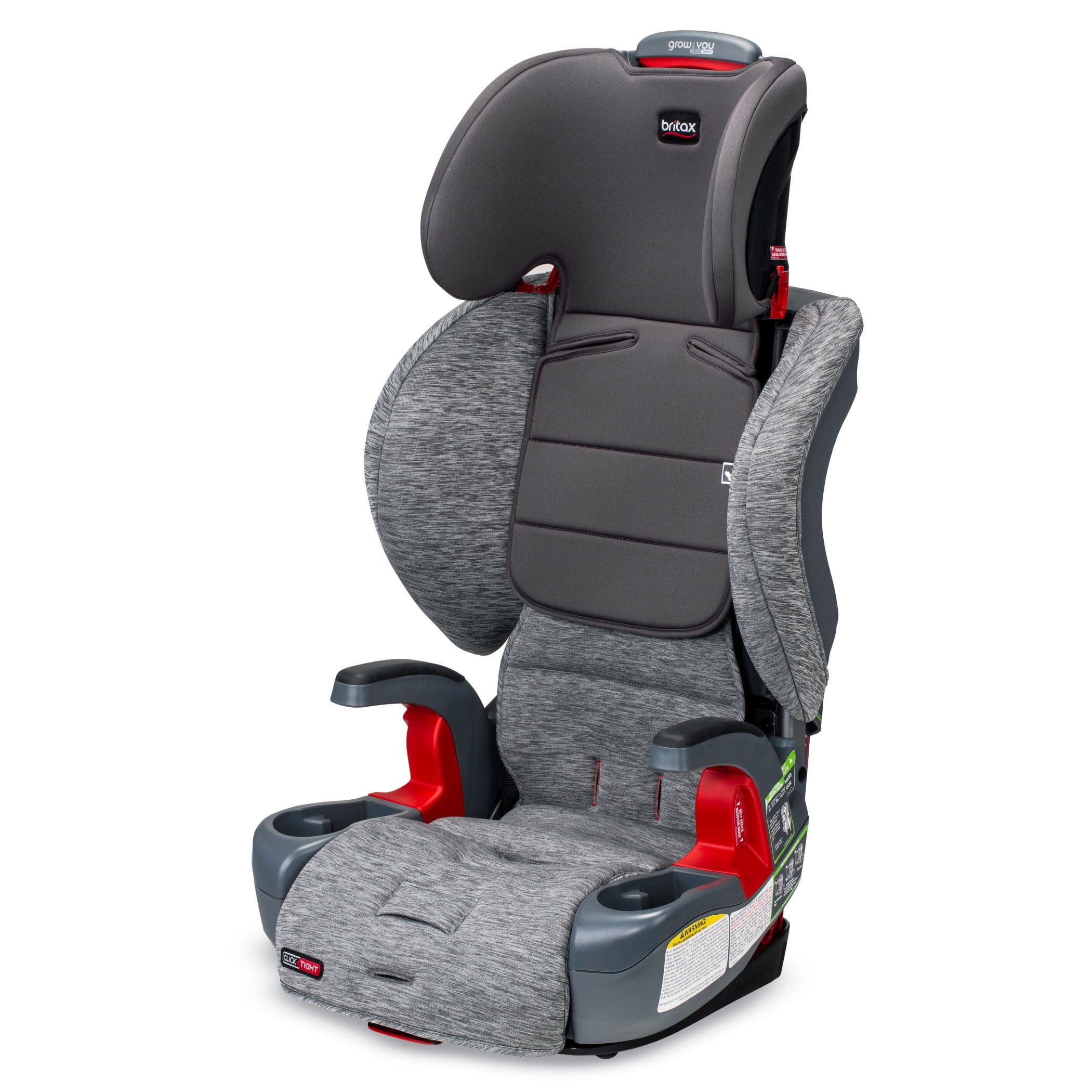 Britax Grow With You Clicktight Booster Car Seat - Safe & Adjustable for Kids 3-12 Years - Perfect for School, Travel & Family Road Trips