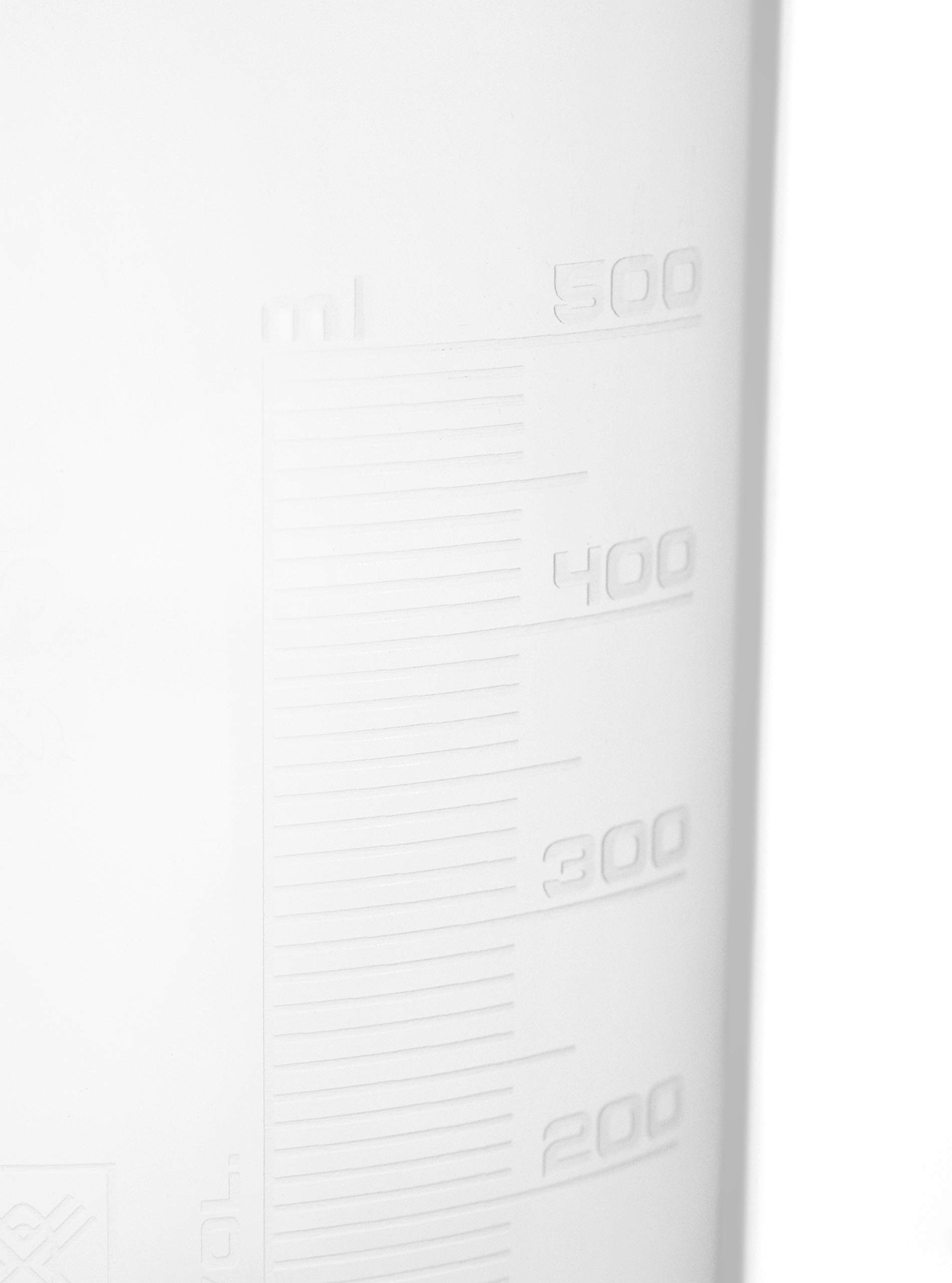 EISCO 500ml Plastic Beaker - Polypropylene Lab Beaker with Raised Graduations & Tapered Spout - Ideal for Science Experiments, Chemistry Labs & Classroom Use