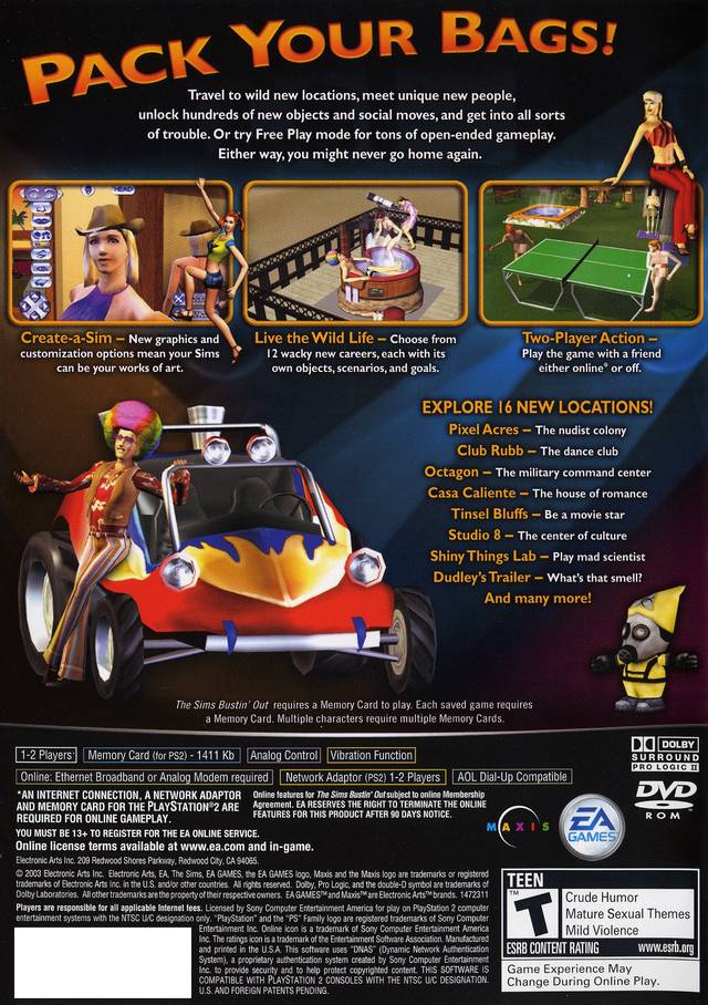 The Sims Bustin' Out - Classic Simulation Game for PC & Consoles - Perfect for Virtual Life & Adventure Gaming
