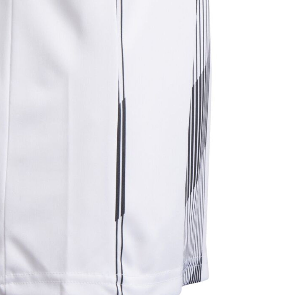 Adidas Youth Striped Soccer Jersey 19 - White & Black - Breathable Performance Shirt for Kids & Teens - Perfect for Training, Matches & Fan Wear