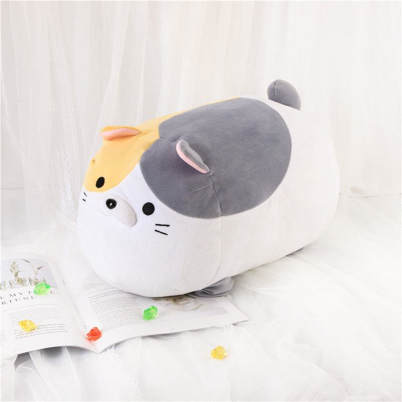 Soft Chubby Cat Plush Toy - Cute Stuffed Animal for Kids & Adults - Perfect for Cuddling, Gifts, and Home Decor