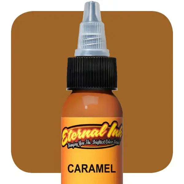 Premium Caramel-Colored Eternal Ink - 1 oz Bottle for Tattoo Artists, Calligraphy & Permanent Markers | Long-Lasting, Vibrant & Waterproof Ink for Professional Use