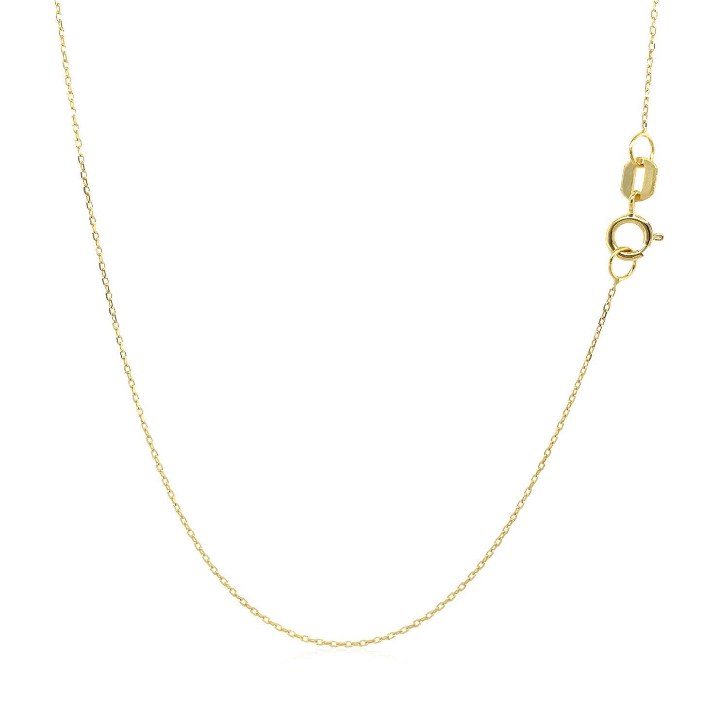 14K Yellow Gold Moon Pendant Necklace for Women - Elegant Layering Jewelry Gift for Birthday, Anniversary & Special Occasions