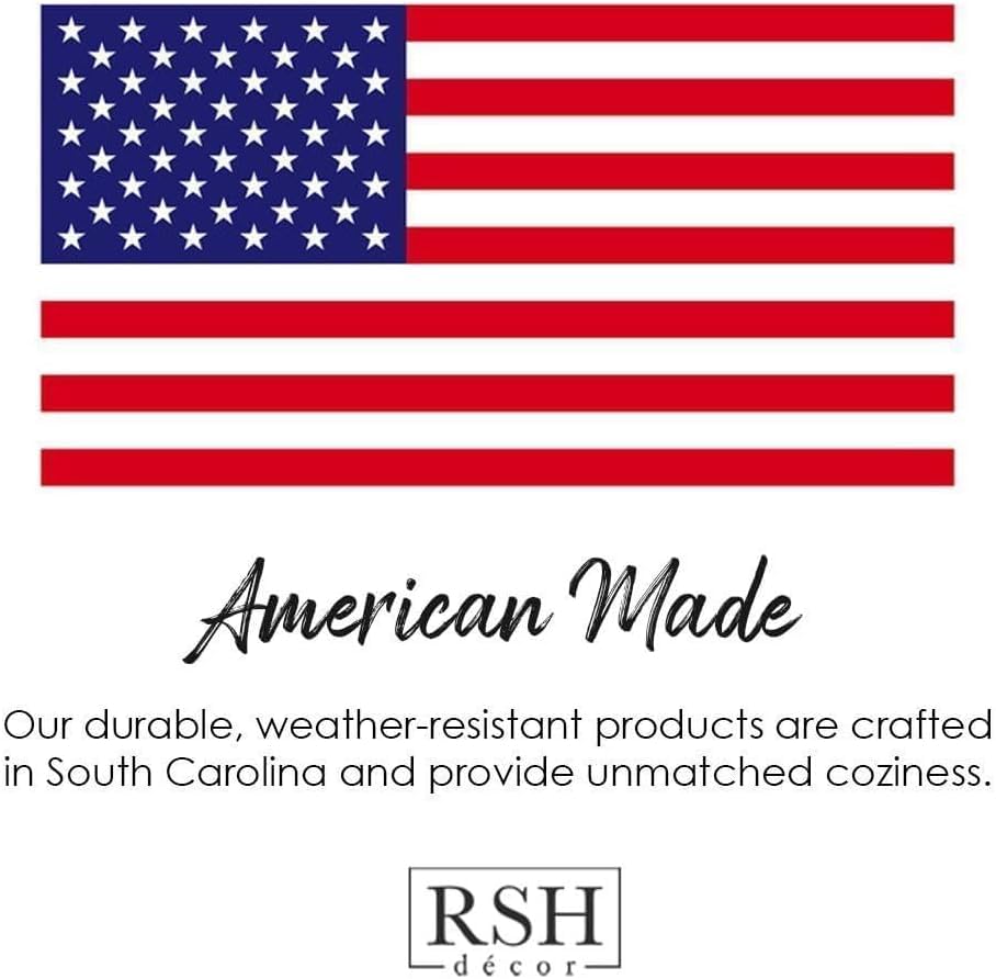 RSH DECOR: 6-Pack Outdoor Pillow Set - All-Weather Spun Fabric, Water & Fade-Resistant - 17