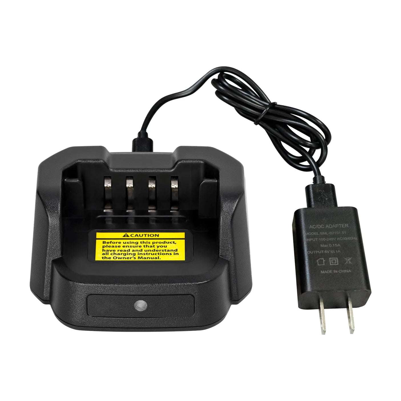 H8 Radio Desktop Charger with AC Adapter - Fast Charging Station for Home, Office, and On-the-Go Use