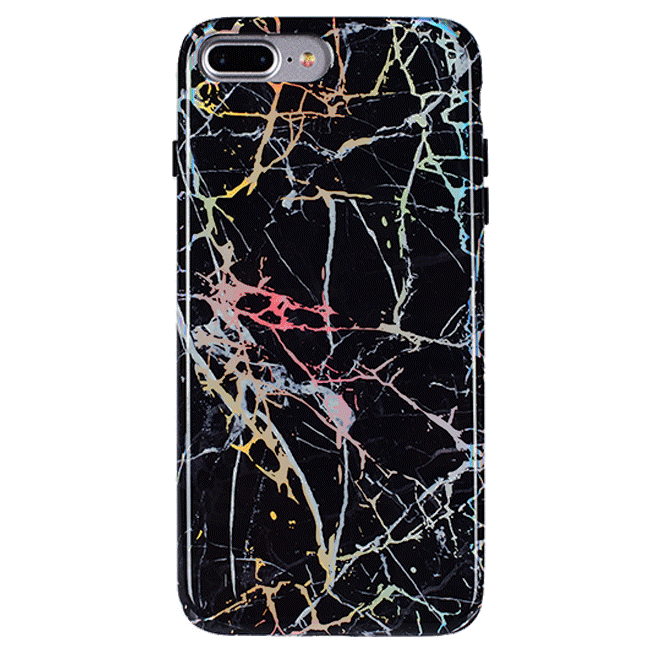 Holo Black Marble iPhone Case - Premium Protective Cover for iPhone [Model Numbers] | Shatterproof & Scratch-Resistant | Stylish Marble Design for Everyday Use, Work & Travel