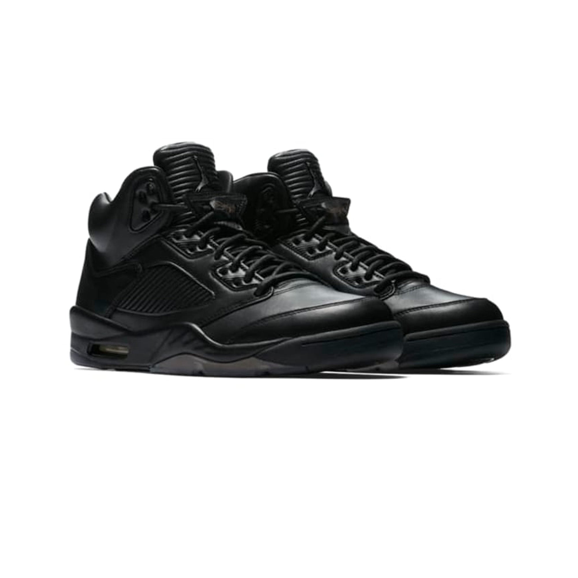 Air Jordan 5 'Premium Triple Black' Men's Basketball Shoes - Stylish Sneakers for Casual Wear, Sports & Street Fashion