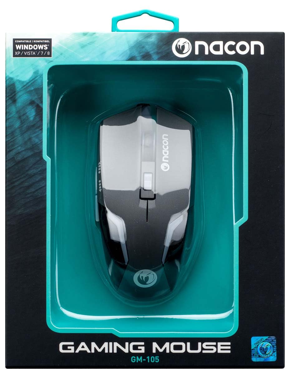 Nacon Optical Sensor Gaming Mouse for PC - High Precision, Ergonomic Design for Professional Gamers & Streamers - Perfect for FPS, MOBA & Esports Gaming