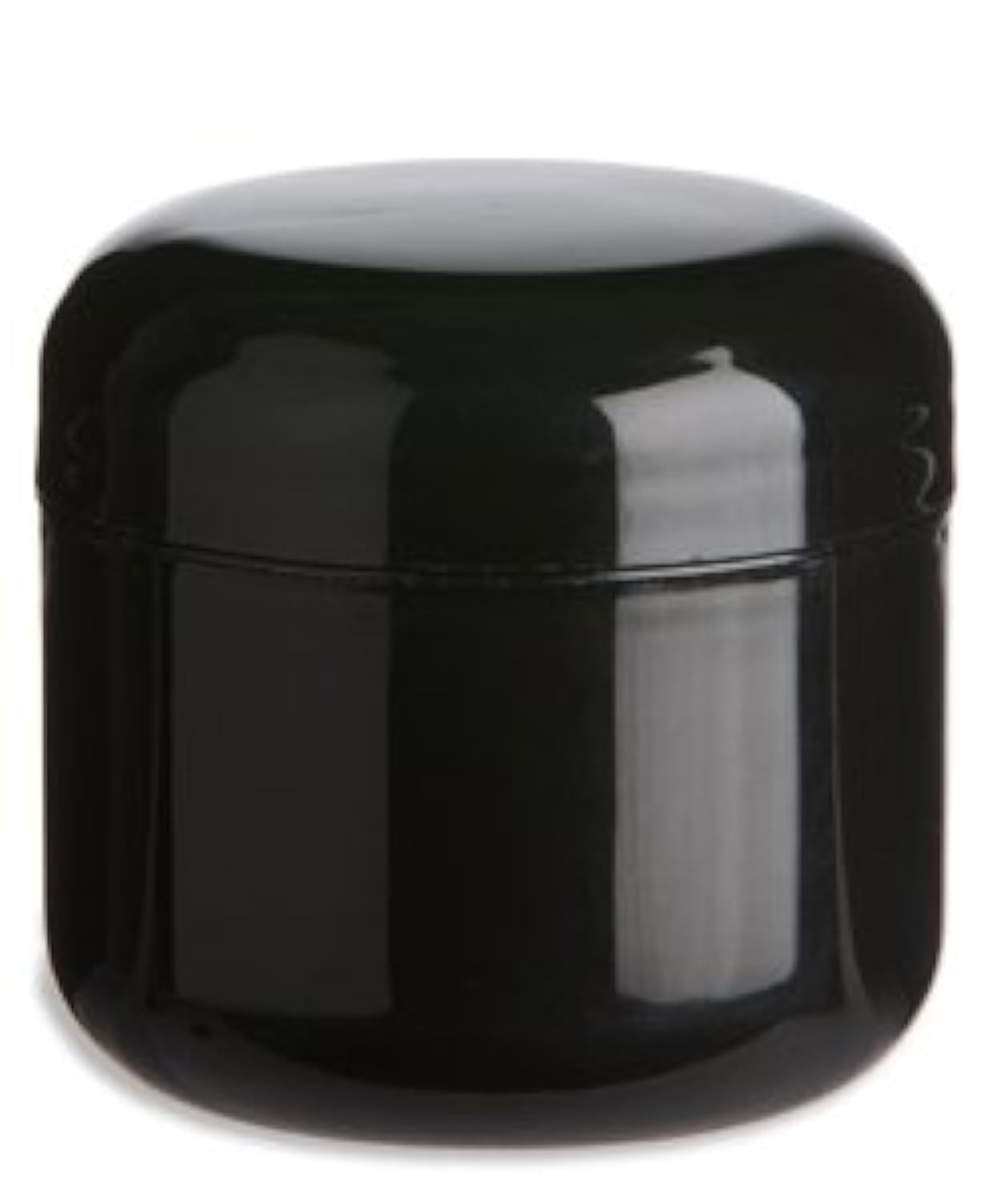 Nakpunar 12-Pack 4oz Black Double Wall Plastic Jars with Dome Lids - Airtight Containers for Spices, Crafts & Beauty Products | Perfect for DIY, Storage & Organization