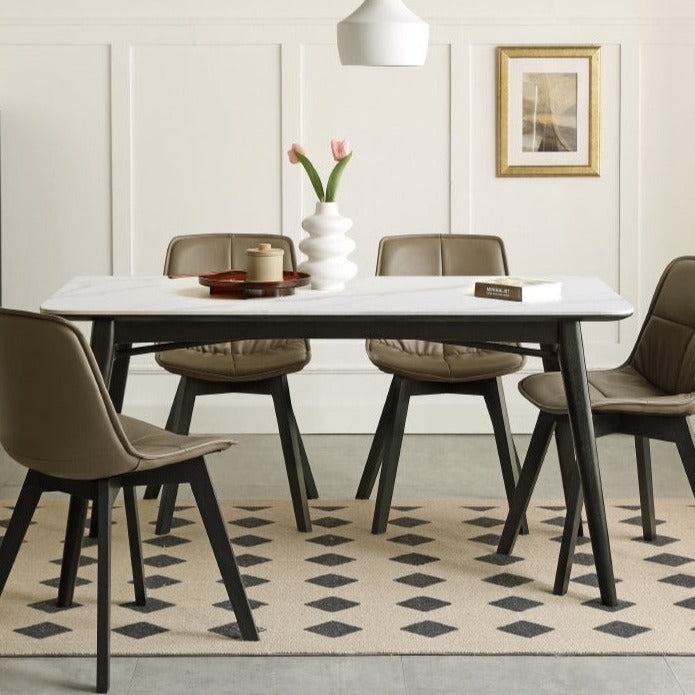 Solid Oak Wood Luxury Dining Table - Elegant & Durable for Formal Dining Rooms, Kitchens, and Entertaining Spaces