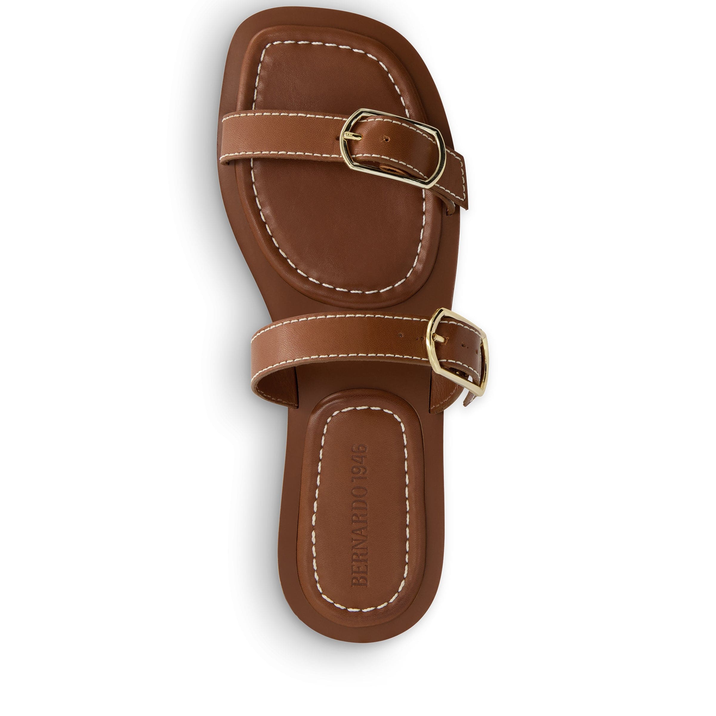 Arta Buckle Sandal Saddle - Women's Casual Strappy Leather Sandals for Summer | Comfortable Walking Shoes for Beach, Vacation & Daily Wear