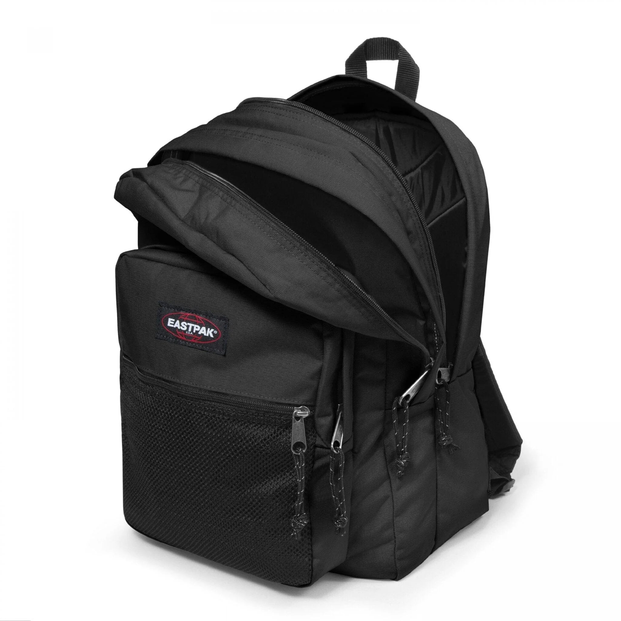 Eastpak Pinnacle Backpack - Durable Laptop Backpack for Men & Women, Water-Resistant Travel Backpack with USB Charging Port, Perfect for Work, School & Outdoor Adventures (Black)