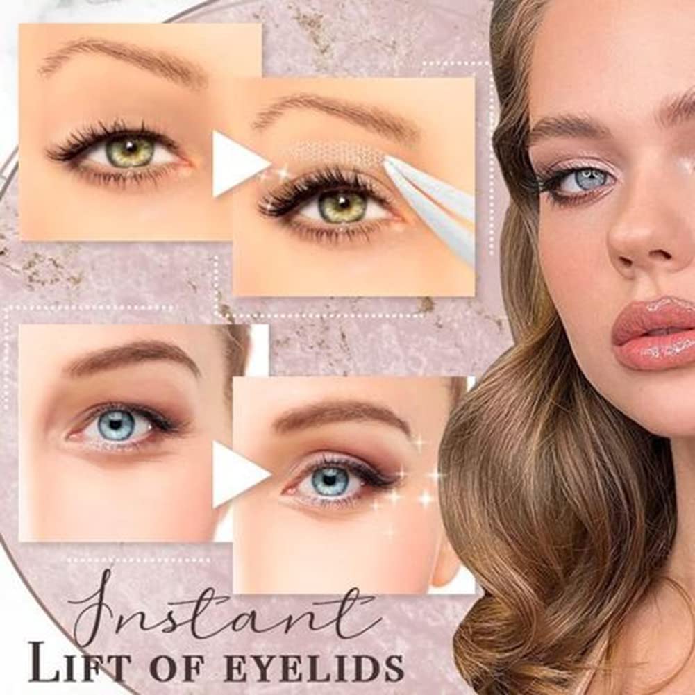 Surakey 120 Pcs Double Eyelid Tape - Glue-Free Eyelid Stickers for Monolids, Instant Eye Lift, 24-Hour Hold, Waterproof & Invisible Eye Enhancer with Applicator - Perfect for Daily Makeup, Cosplay, and Asian Eye Contouring