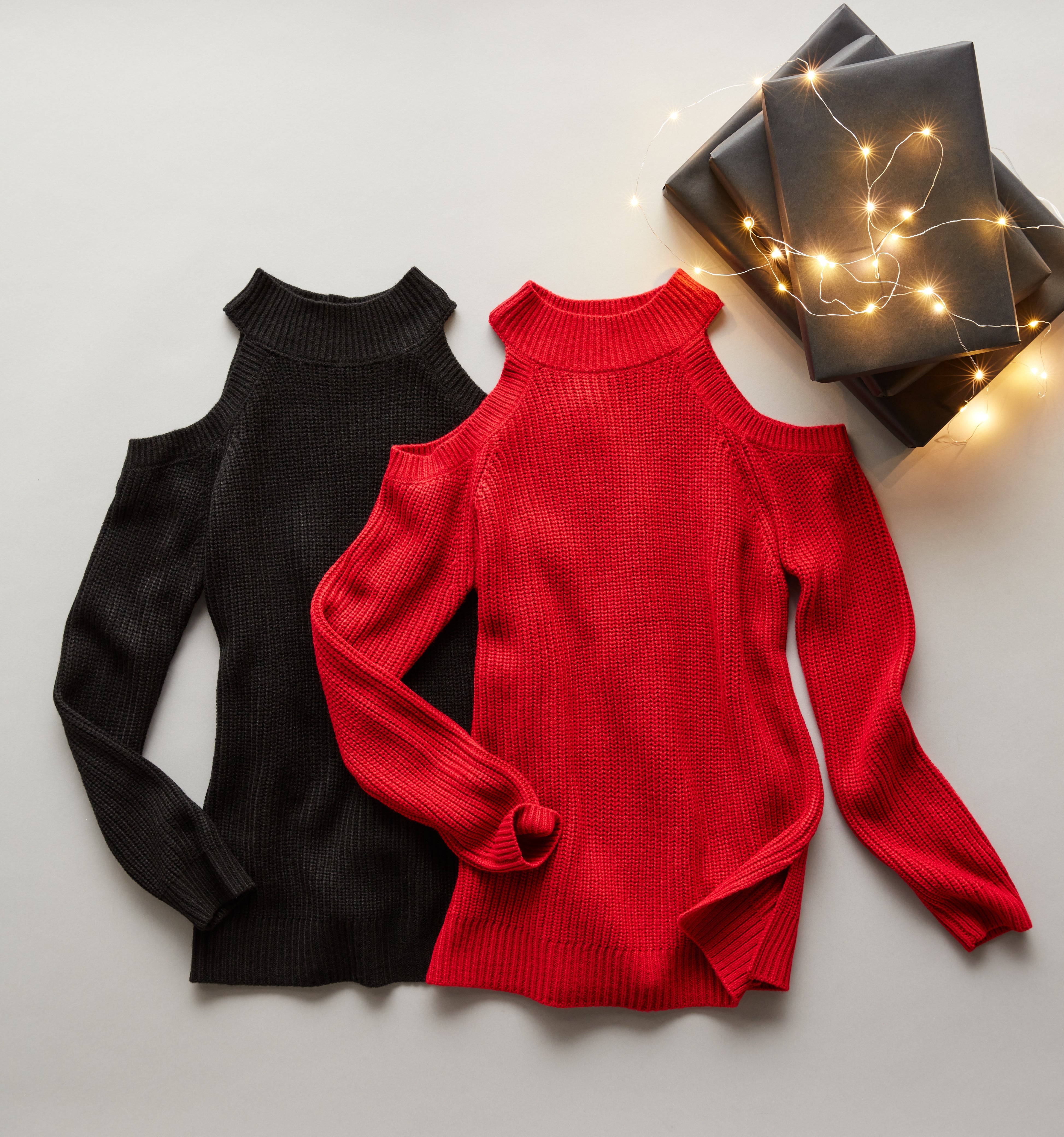 Plus Size Cold Shoulder Sweater Tunic for Women - Stylish Long Sleeve Knit Top for Casual Wear & Date Nights | Flattering Loose Fit Tunic Sweater for Curvy Women | Fall & Winter Fashion Essential