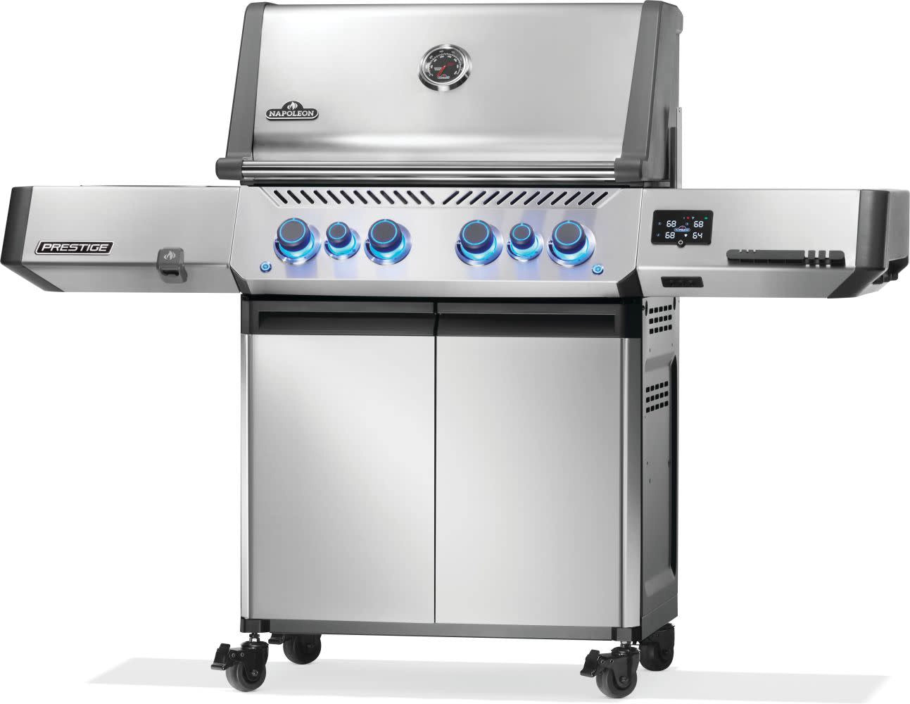 Napoleon Prestige 500 RSIB Smart Gas Grill with Infrared Side & Rear Burners - Perfect for Backyard BBQs, Outdoor Cooking, and Entertaining Guests