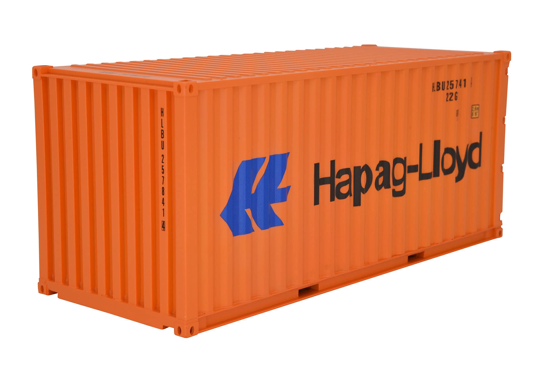 1:20 Scale Hapag Lloyd 20GP Shipping Container Model - ABS Resin & Wood Miniature - Collectible Toy, Home Decor, Office Display Gift for Shipping Enthusiasts (Perfect for Model Train Sets, Desk Decor, or Collector's Showcase)