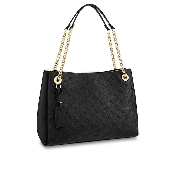 Louis Vuitton Surene MM Monogram Empreinte Leather Handbag in Noir Black - Perfect for Work, Travel & Everyday Luxury Accessory