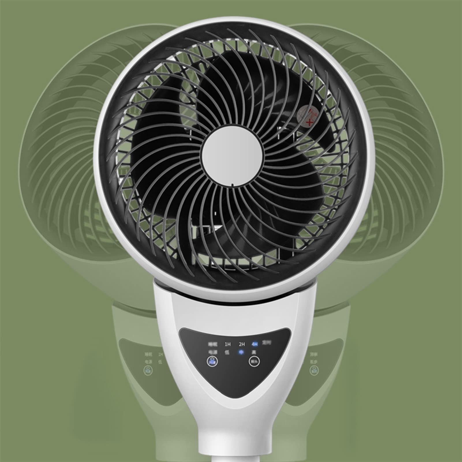 Quiet Oscillating Pedestal Fan with Remote Control - 3 Adjustable Speeds & Built-in Timer - Portable Standing Floor & Desk Air Circulator for Home, Office, Bedroom - Perfect for Cooling, Air Circulation & White Noise Sleep Aid