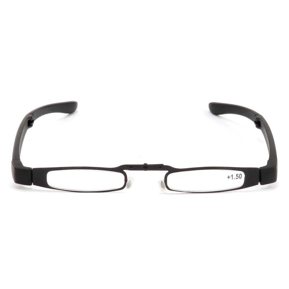 Ultra-Light Mini Portable Folding Metal Frame Reading Glasses - Unisex Readers Glasses QS2080 | Perfect for Travel, Reading & Outdoor Activities