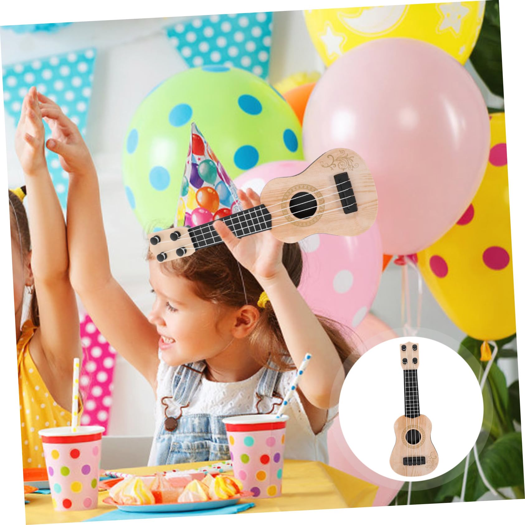 12-Piece Mini Ukulele Toy Set for Kids - Musical Instrument Learning Toys for Toddlers & Boys - Early Education & Fun Playtime - Perfect for Birthday Gifts, Classroom Activities & Music Exploration