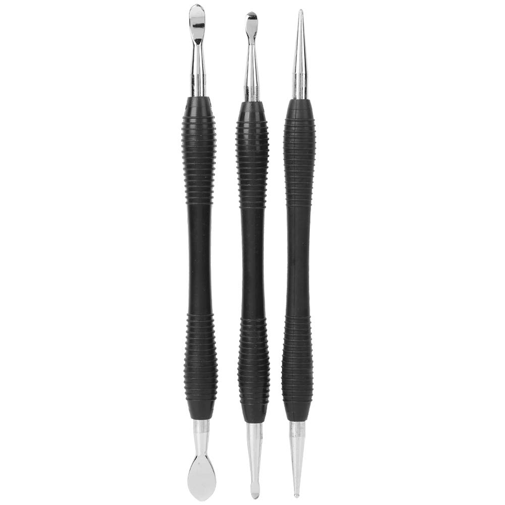 GLOGLOW 3-Piece Leather Craft Tool Set - Double End Tracing, Dotting, Spoon Ball Pen for Embossing & Carving | Perfect for Leatherworking, DIY Projects & Handmade Crafts